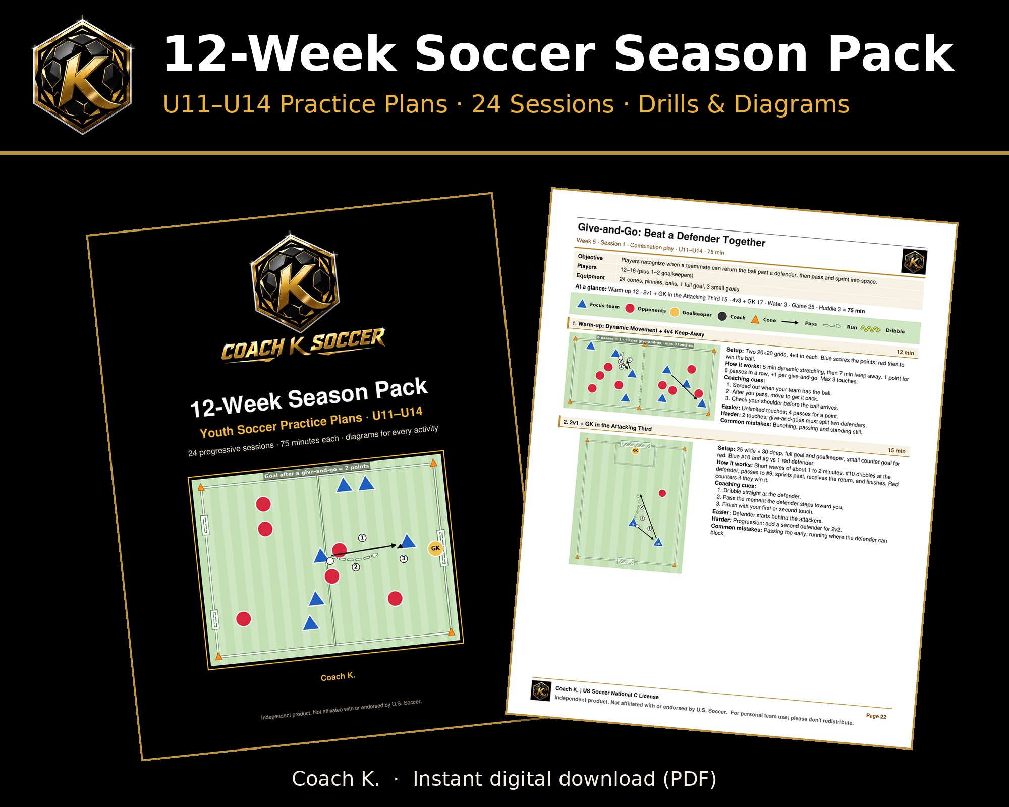 12-Week Season Pack preview pages